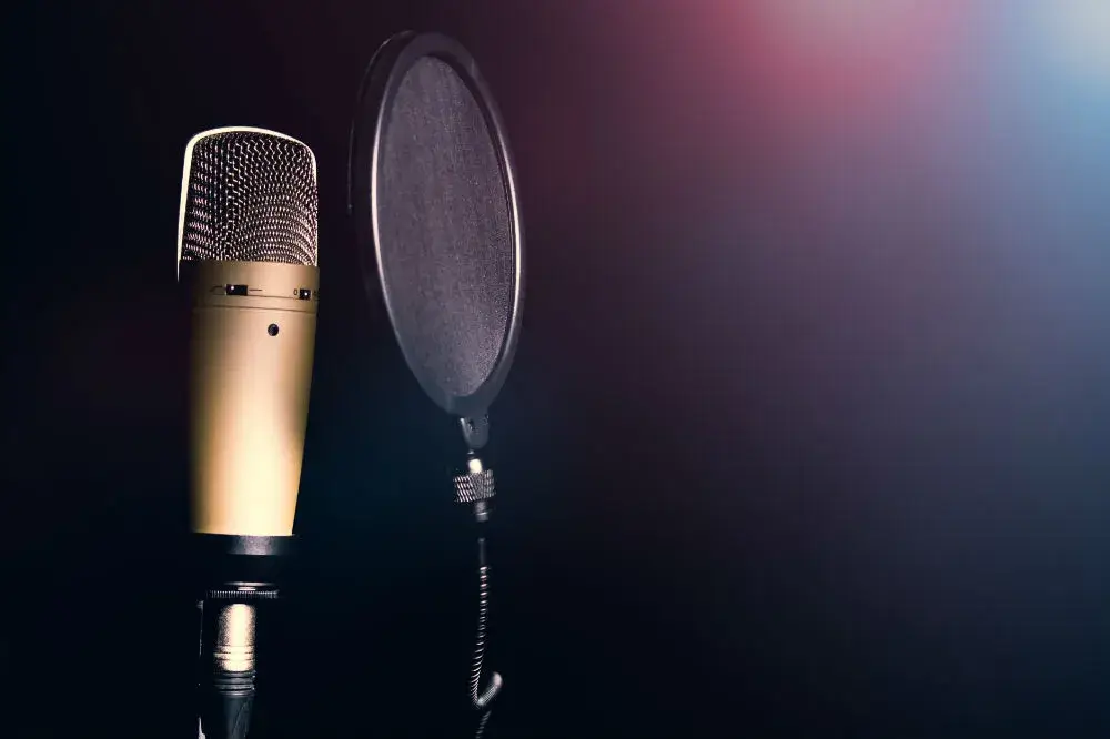 A CreatorKit studio condenser microphone.