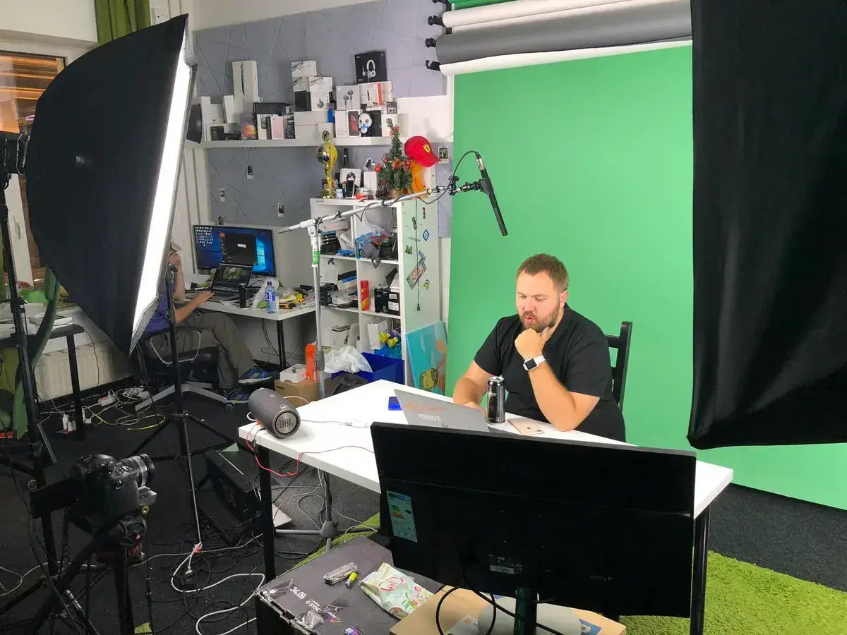 A workshop scene showing early sketches and prototypes of CreatorKit products.